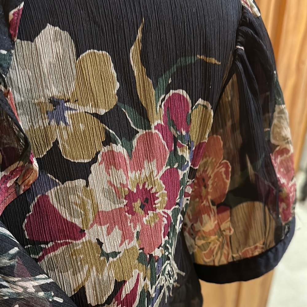 Floral Ralph Lauren Ruffle Blouse - Picture 4 of 6